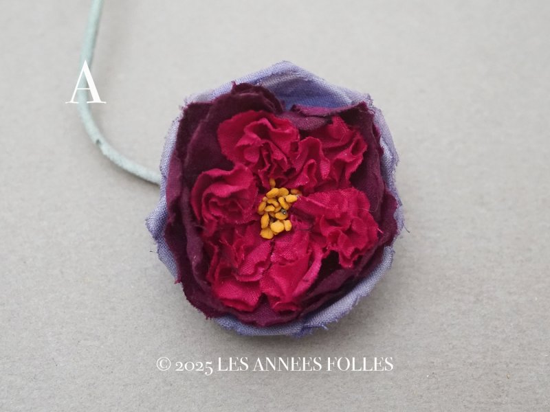 画像3: アンティーク 薔薇の布花  ピース売り クウォーターロゼット咲き