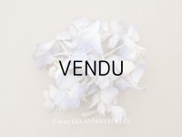 アンティーク 紫陽花の布花 淡い青紫 