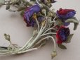 画像7: アンティーク 薔薇の布花 大きなブーケ クウォーターロゼット咲き