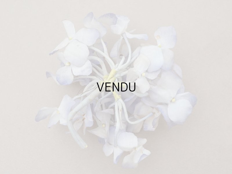 画像3: アンティーク 紫陽花の布花 淡い青紫 