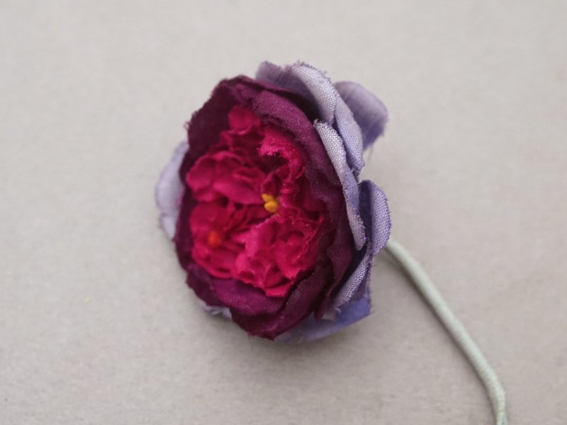 画像8: アンティーク 薔薇の布花  ピース売り クウォーターロゼット咲き