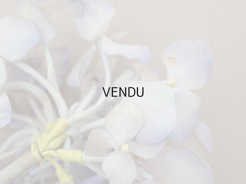 画像4: アンティーク 紫陽花の布花 淡い青紫 