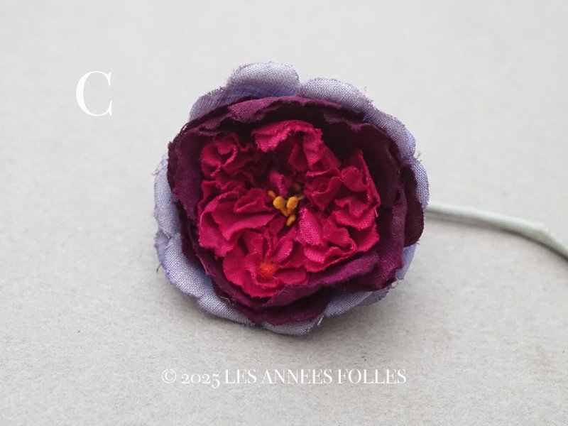 画像7: アンティーク 薔薇の布花  ピース売り クウォーターロゼット咲き