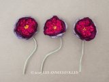 アンティーク 薔薇の布花  ピース売り クウォーターロゼット咲き