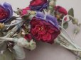 画像4: アンティーク 薔薇の布花 大きなブーケ クウォーターロゼット咲き