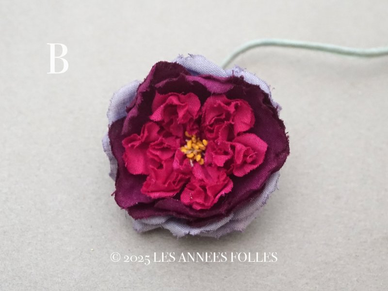 画像5: アンティーク 薔薇の布花  ピース売り クウォーターロゼット咲き