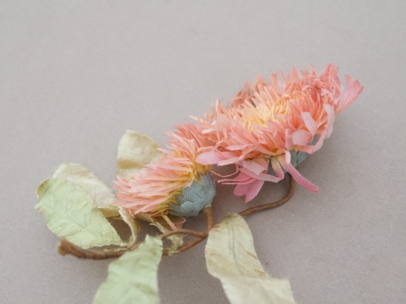 画像8:  アンティーク 布花 ダリア