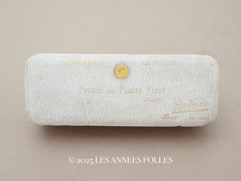 画像1: アンティーク パウダーボックス LA PERLES POUDRE DE PERLES FINES - BOURJOIS&CIE PARIS -