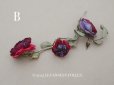 画像6: アンティーク 薔薇の布花 クウォーターロゼット咲き