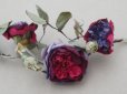 画像5: アンティーク 薔薇の布花 クウォーターロゼット咲き