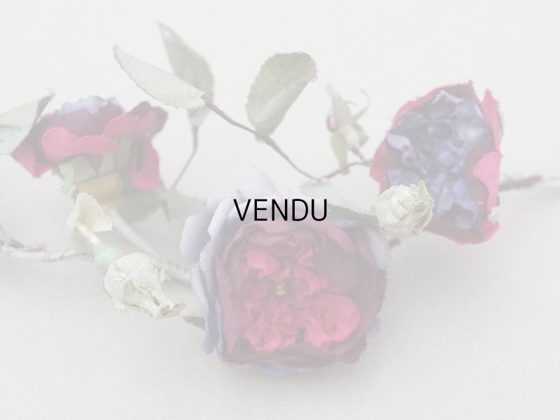 画像5: アンティーク 薔薇の布花 クウォーターロゼット咲き