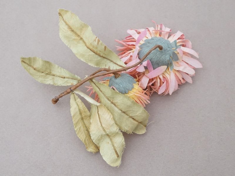 画像6:  アンティーク 布花 ダリア