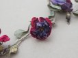 画像9: アンティーク 薔薇の布花 クウォーターロゼット咲き