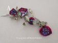 画像2: アンティーク 薔薇の布花 クウォーターロゼット咲き (2)