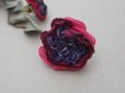 画像10: アンティーク 薔薇の布花 クウォーターロゼット咲き