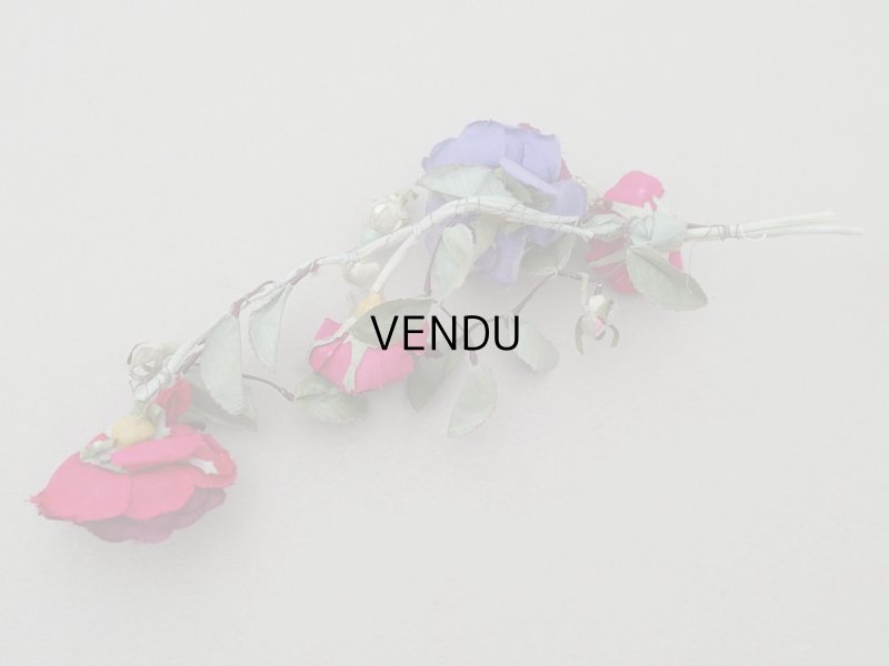 画像3: アンティーク 薔薇の布花 クウォーターロゼット咲き