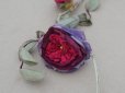画像8: アンティーク 薔薇の布花 クウォーターロゼット咲き