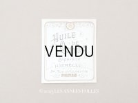 アンティーク パフュームラベル HUILE DE QUININE SUPERFINE  - HARMELLE PARIS -