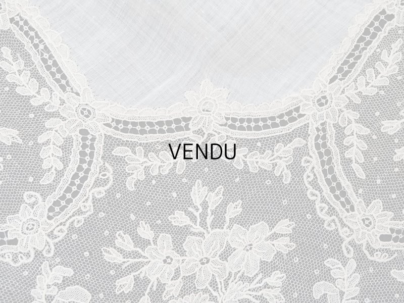 画像8: 【セール対象外】【クーポン対象外】アンティーク アランソンレース 結婚式のハンカチ【ポワン・ダランソン】