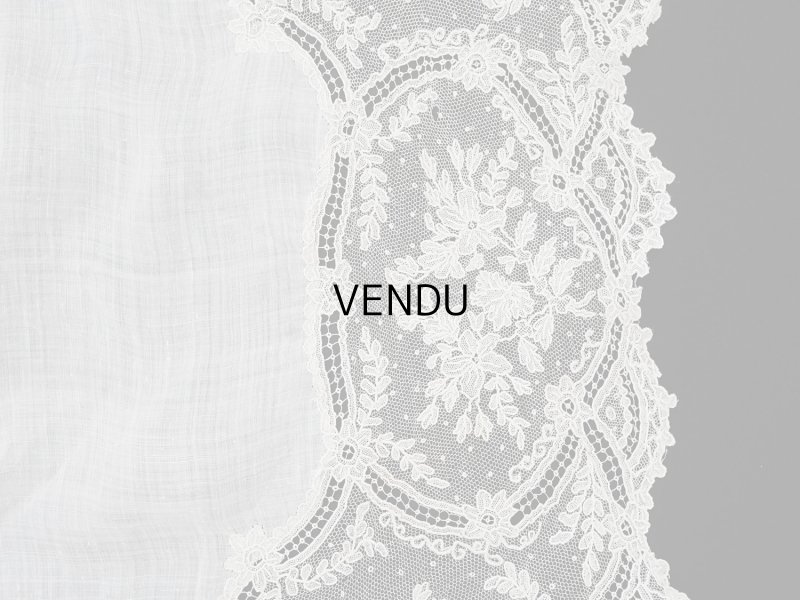 画像15: 【セール対象外】【クーポン対象外】アンティーク アランソンレース 結婚式のハンカチ【ポワン・ダランソン】