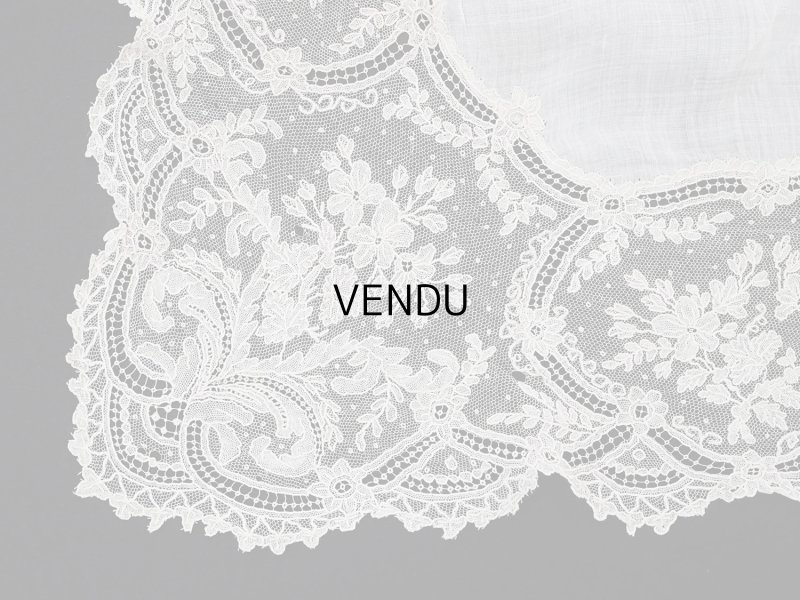 画像16: 【セール対象外】【クーポン対象外】アンティーク アランソンレース 結婚式のハンカチ【ポワン・ダランソン】