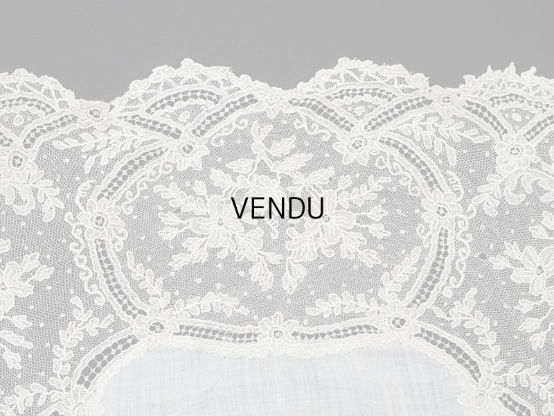 画像12: 【セール対象外】【クーポン対象外】アンティーク アランソンレース 結婚式のハンカチ【ポワン・ダランソン】