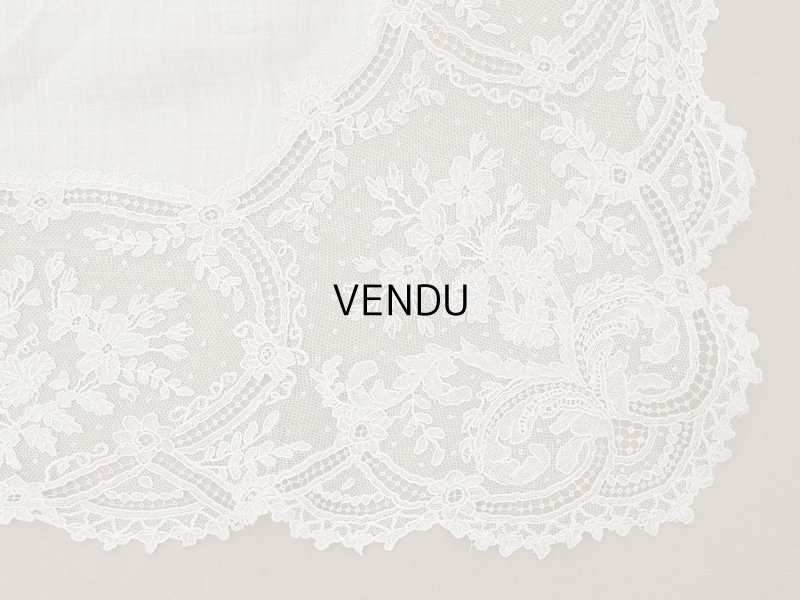 画像5: 【セール対象外】【クーポン対象外】アンティーク アランソンレース 結婚式のハンカチ【ポワン・ダランソン】