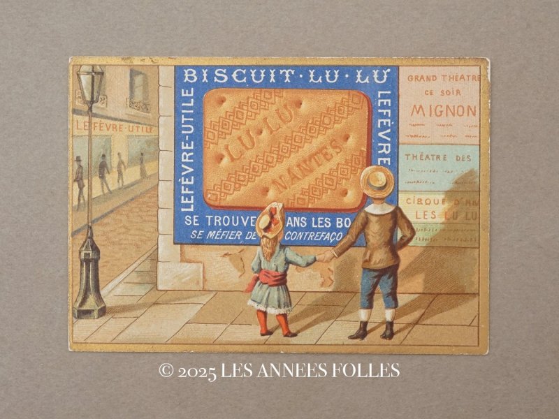 画像1: 19世紀末 アンティーク LU クロモ BISCUIT - LEFEVRE-UTILE.NANTES -