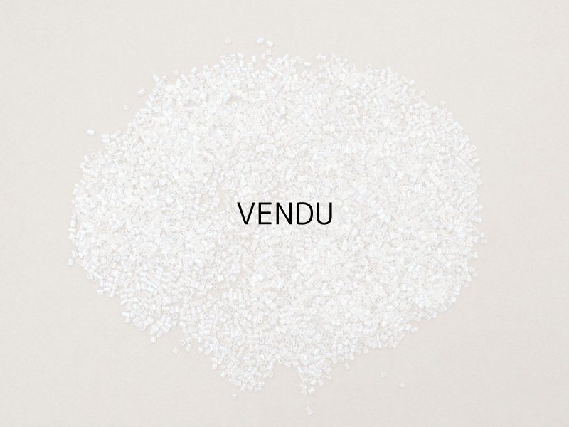 画像2: アンティーク オーロラ加工 ライン入り シードビーズ ガラス製 45g