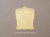 アンティーク パフュームラベル 薔薇のガーランド DELICES DE FRANCE - A.PICARD PARIS -