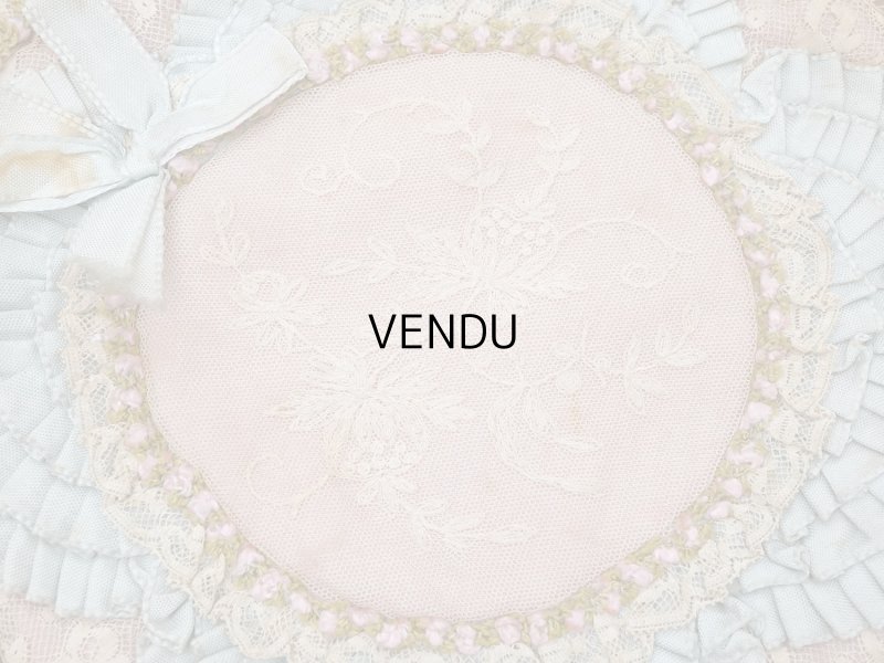 画像6: アンティーク ロココトリム＆プリーツ ハンキーケース