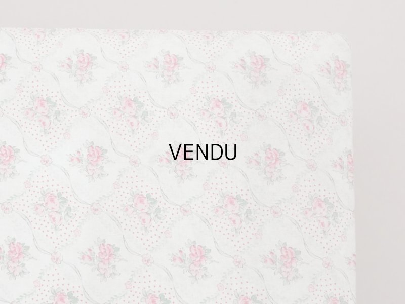 画像6: アンティーク ピンクの薔薇模様 大きなカルトナージュボックス  54.3×31.3×13.6cm