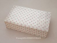 アンティーク ピンクの薔薇模様 大きなカルトナージュボックス  54.3×31.3×13.6cm