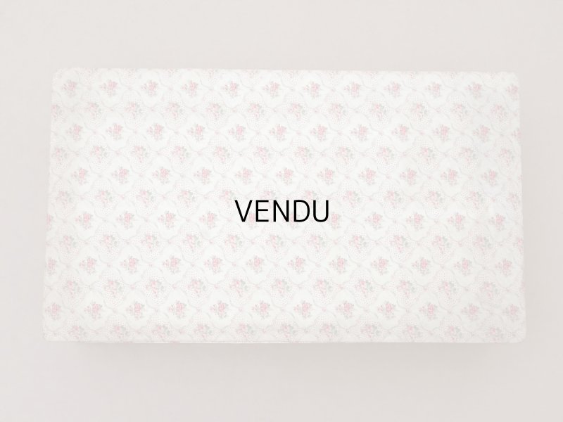 画像3: アンティーク ピンクの薔薇模様 大きなカルトナージュボックス  54.3×31.3×13.6cm