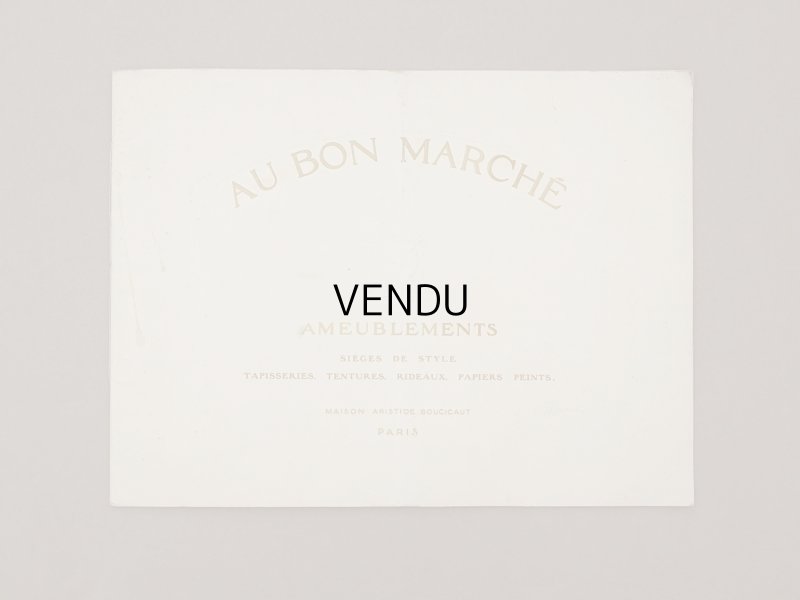 画像2: アンティーク ボンマルシェ インテリア 家具のカタログ  ALBUM DES AMEUBLEMENTS - AU BON MARCHE -