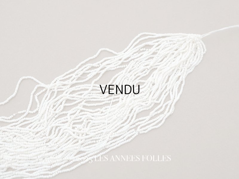 画像1: アンティーク シードビーズ エクリュ 生成り 1cm=10粒 85〜88g キャビアビーズ マイクロビーズ