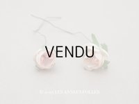 アンティーク 小さな薔薇の布花 2ピースのセット パウダーピンク ドール用