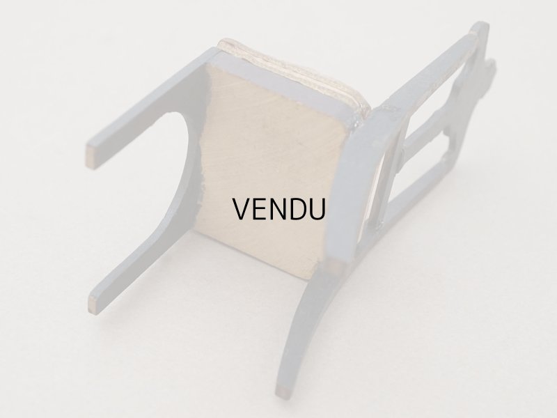 画像6: 19世紀 アンティーク ミニョネット用 チェア 十字架付き ドール用 家具 教会