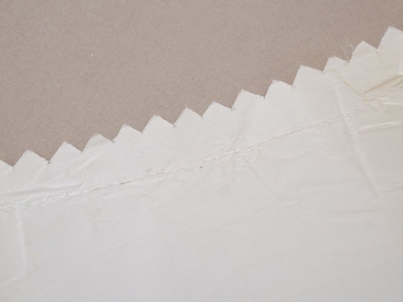 画像5: アンティーク シルク製 幅広 ドレスの裾 エクリュ 3.55m 18cm幅 ドレスパーツ