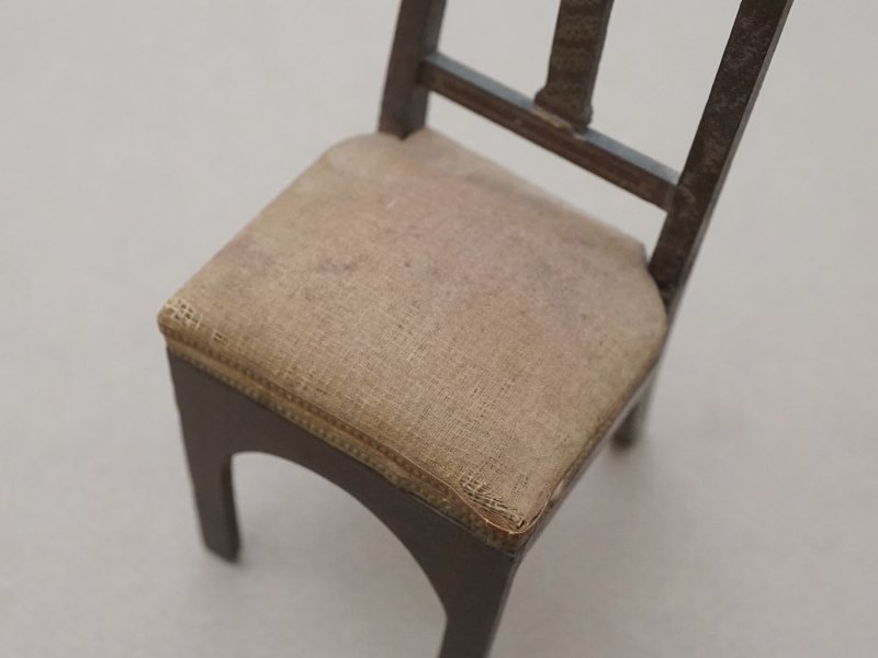 画像5: 19世紀 アンティーク ミニョネット用 チェア 十字架付き ドール用 家具 教会