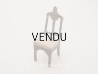 19世紀 アンティーク ミニョネット用 チェア 十字架付き ドール用 家具 教会