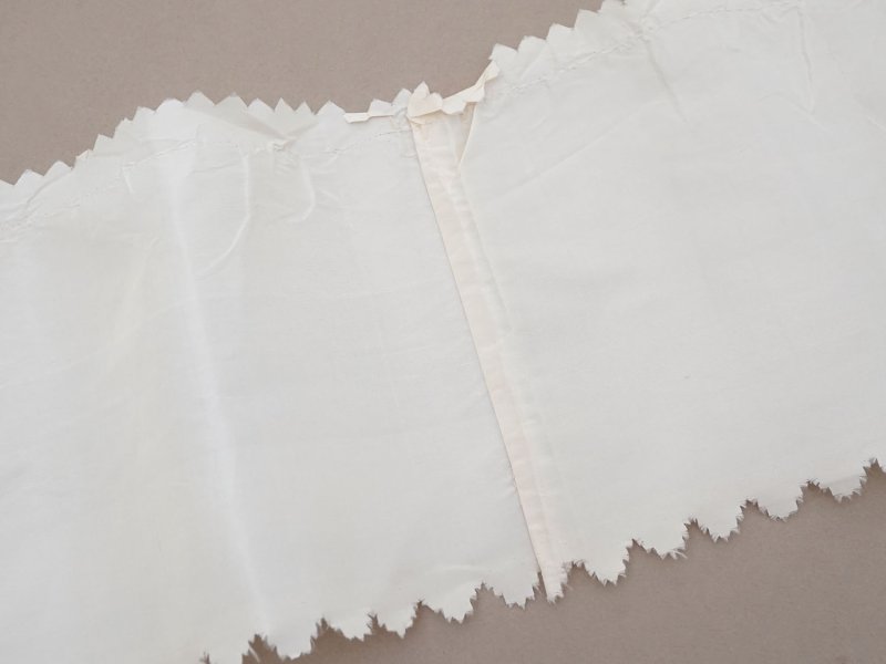 画像6: アンティーク シルク製 幅広 ドレスの裾 エクリュ 3.55m 18cm幅 ドレスパーツ