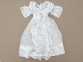1900年頃 アンティーク ドール用 洗礼式のドレス ドールドレス