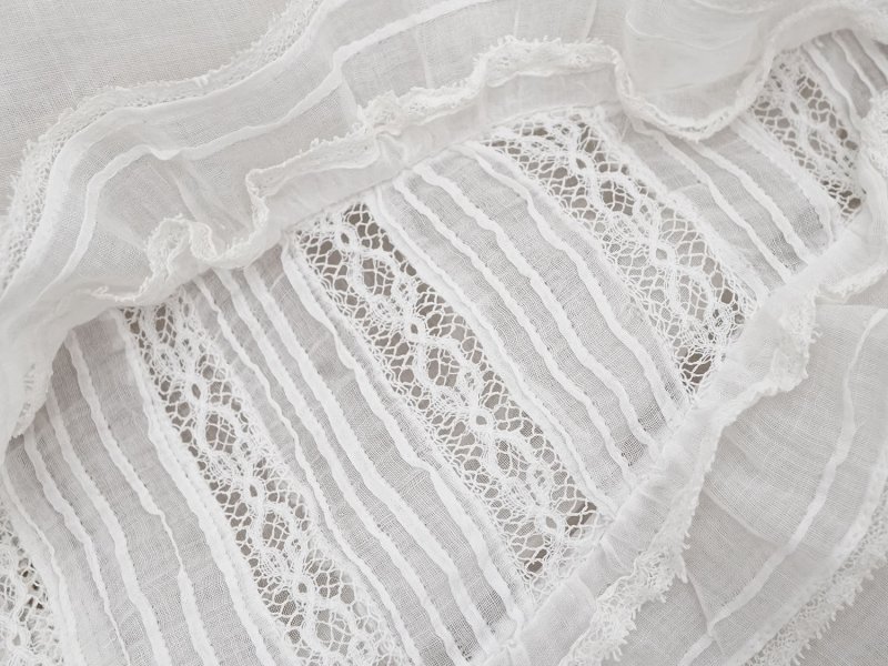 画像6: 1900年頃 アンティーク ドール用 洗礼式のドレス ドールドレス