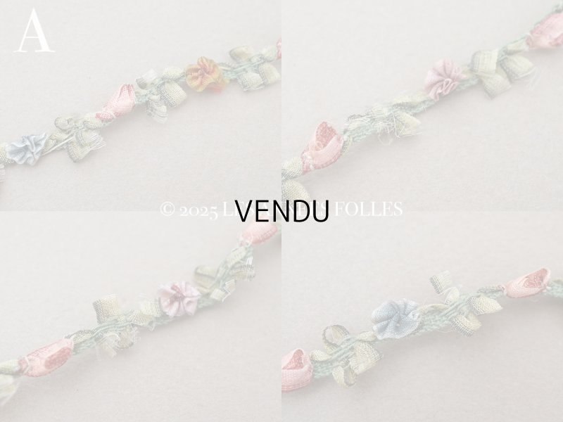 画像6: ＊蚤の市＊アンティーク シルク製 ロココトリム 7色 ロココリボン 