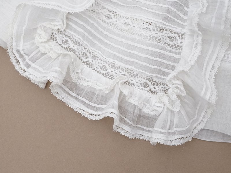 画像7: 1900年頃 アンティーク ドール用 洗礼式のドレス ドールドレス