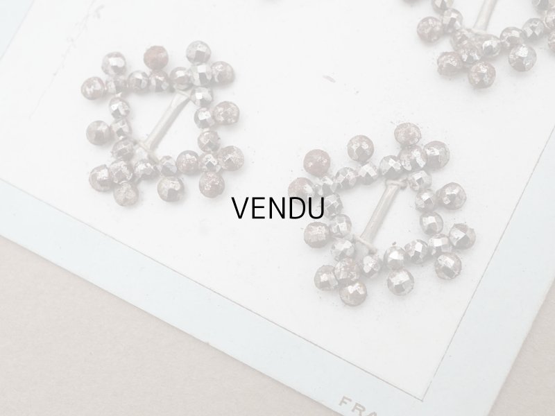 画像5: アンティーク とても小さなバックル 6点セット ドール用&シューズ用 スチール製