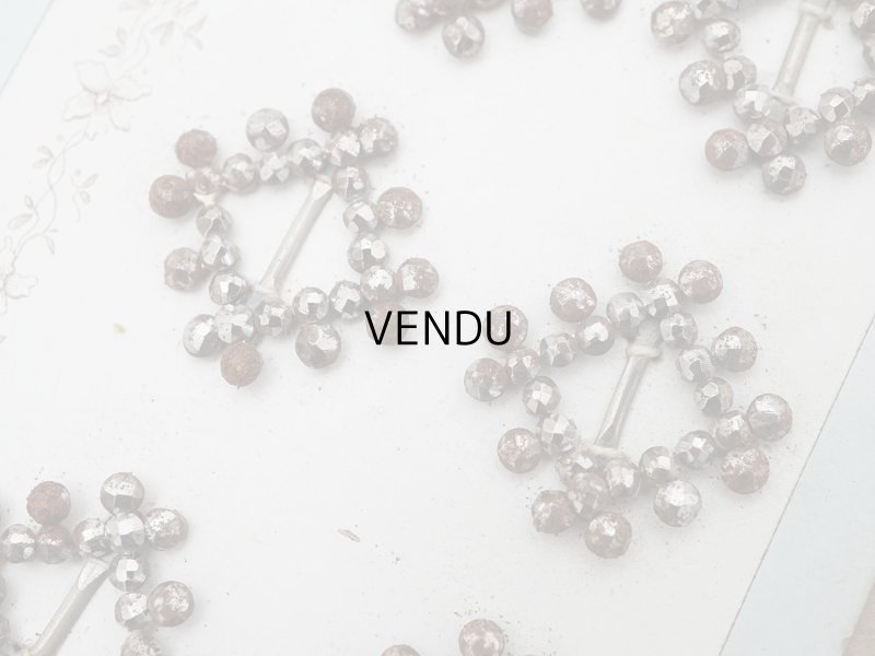 画像4: アンティーク とても小さなバックル 6点セット ドール用&シューズ用 スチール製