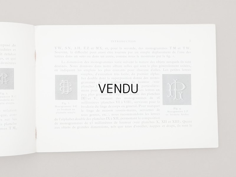 画像5: アンティーク DMC 刺繍図案帳 MONOGRAMMES ET ALPHABETS COMBINABLES - BIBLIOTHEQUE D.M.C -