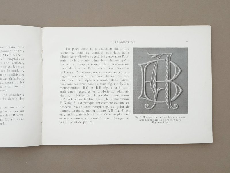 画像6: アンティーク DMC 刺繍図案帳 MONOGRAMMES ET ALPHABETS COMBINABLES - BIBLIOTHEQUE D.M.C -